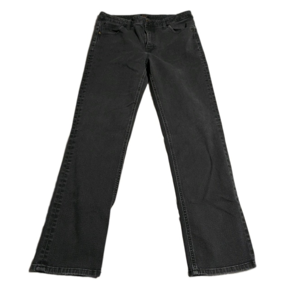 Quince Jeans Womens 31 Black Slim Straight Stretch Denim Organic Cotton 31/30